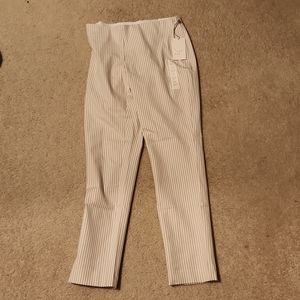 Side zip skinny ankle pants